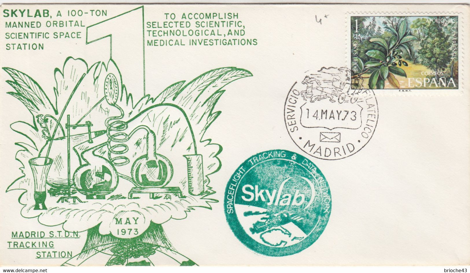 SKYLAB - MADRID S.T.D.N. TRACKING STATION - 14.5.1973   /4 - Other & Unclassified