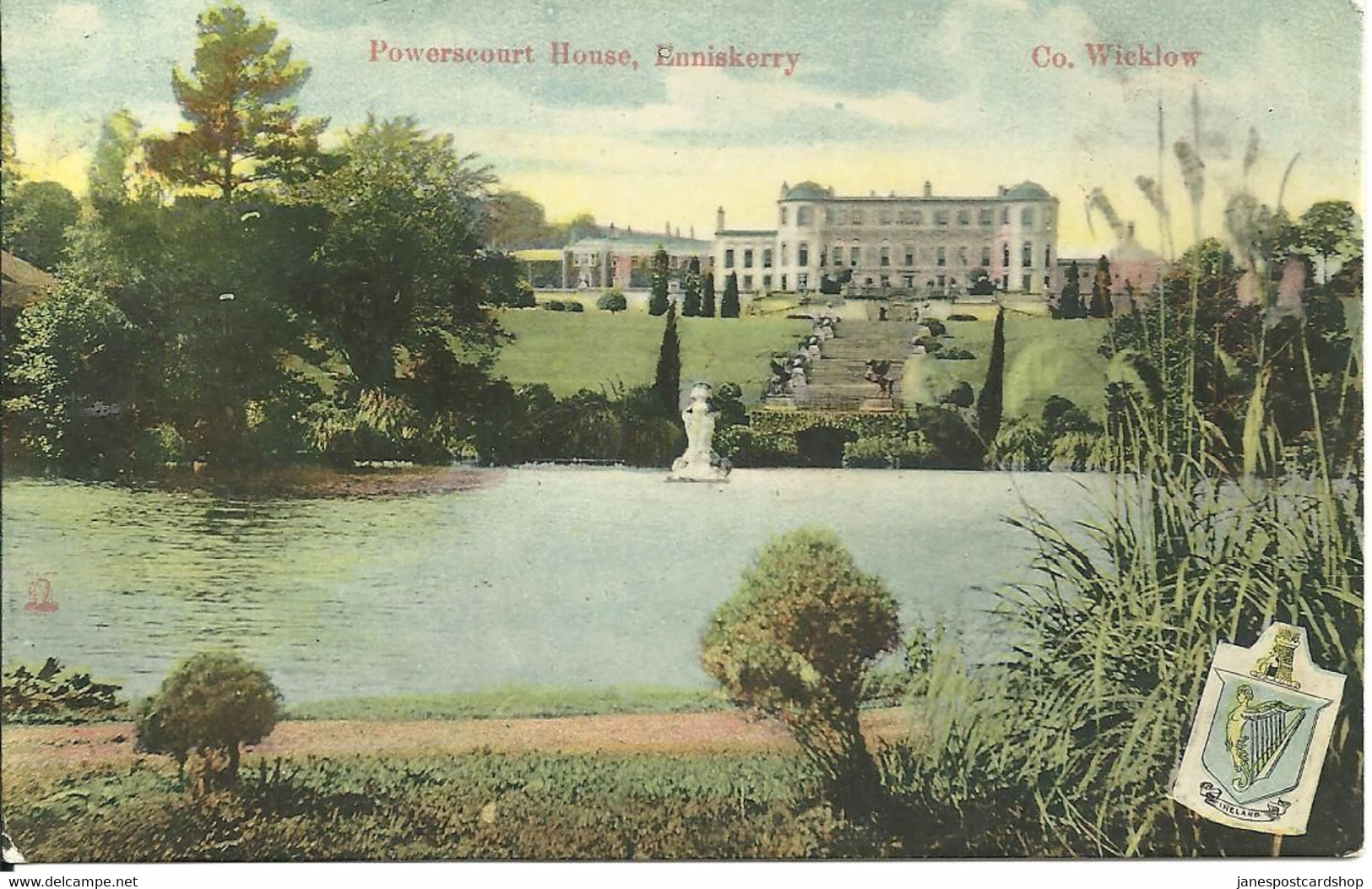 POWERSCOURT HOUSE - ENNISKERRY - CO. WICKLOW - IRELAND - WITH GOOD BRAY POSTMARK - Wicklow