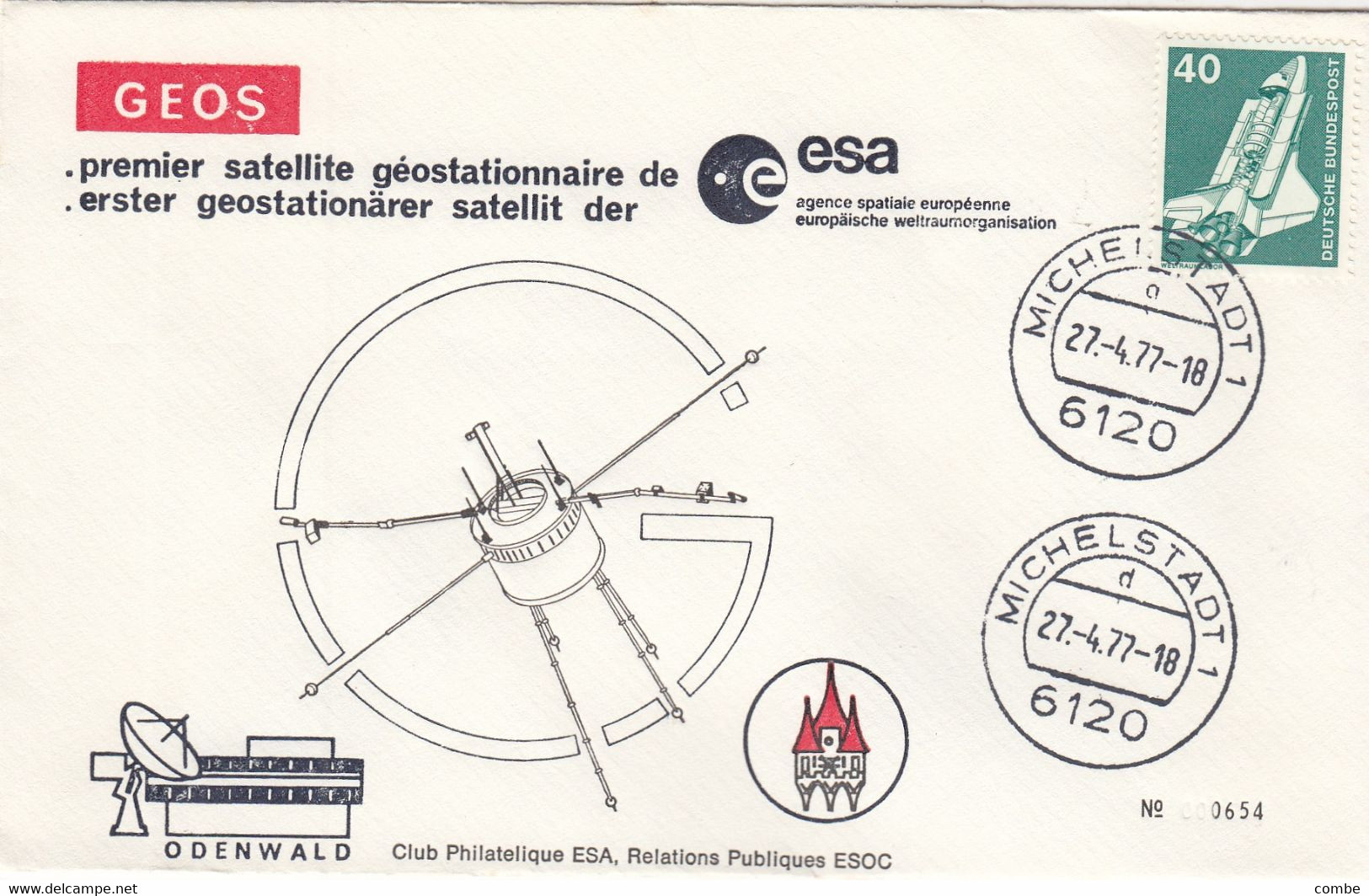 GEOS SATELLITE GEOSTATIONNAIRE GERMANY / 2 - Other & Unclassified