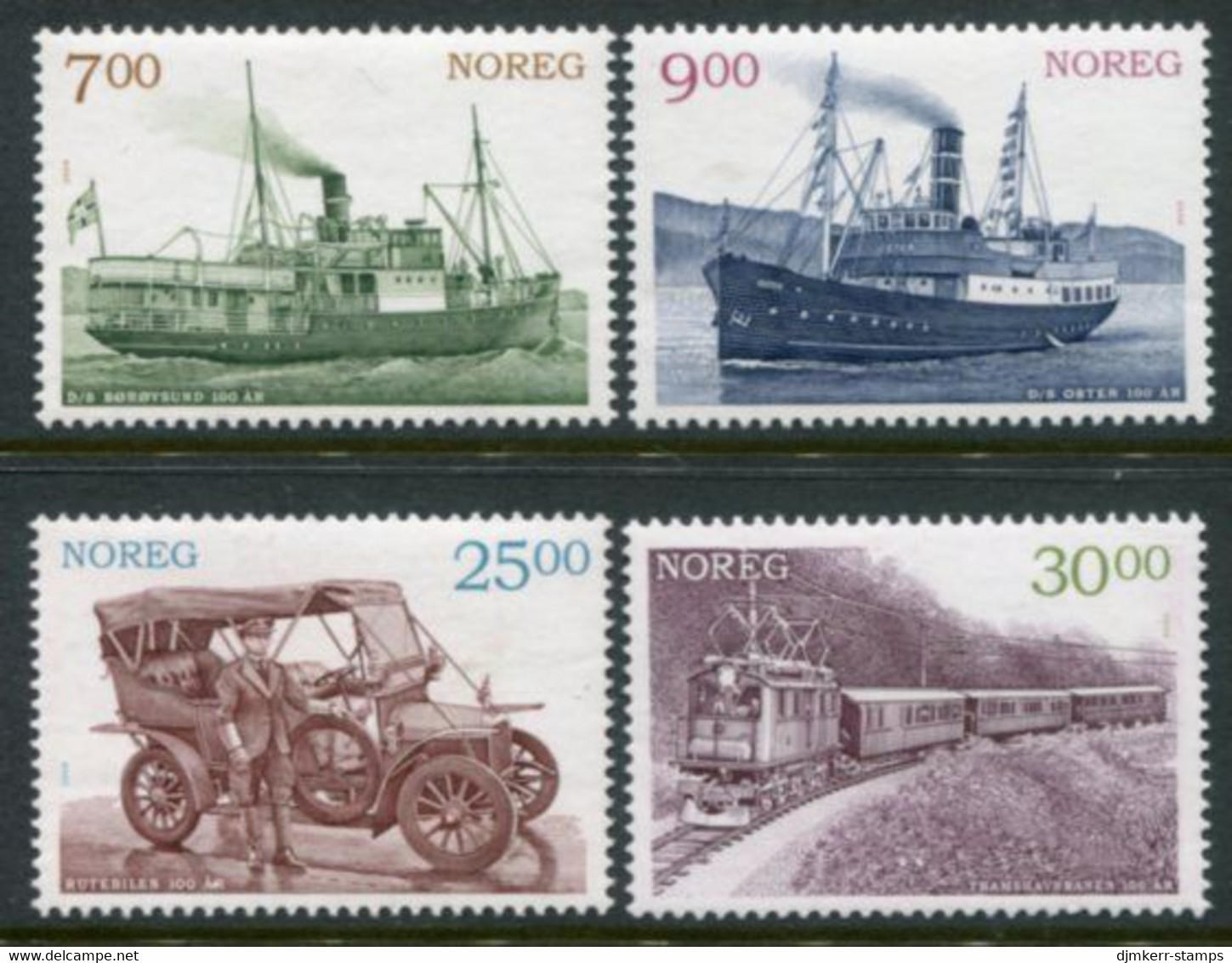 NORWAY 2008 History Of Transport Links  MNH / **.  Michel 1655-58 - Neufs