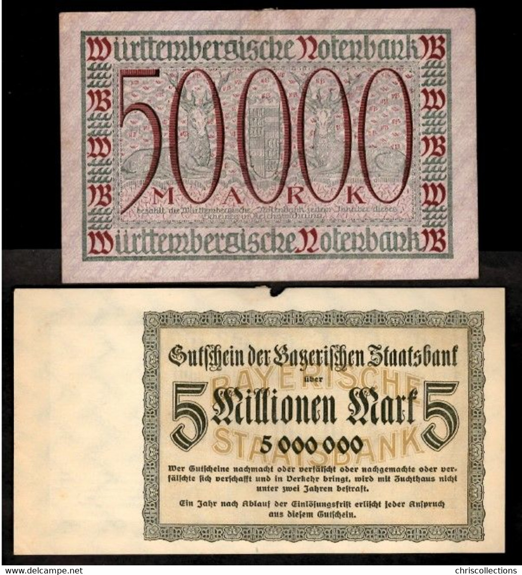 ALLEMAGNE - Lot De 5 Billets ALLEMAGNE - [11] Emissioni Locali