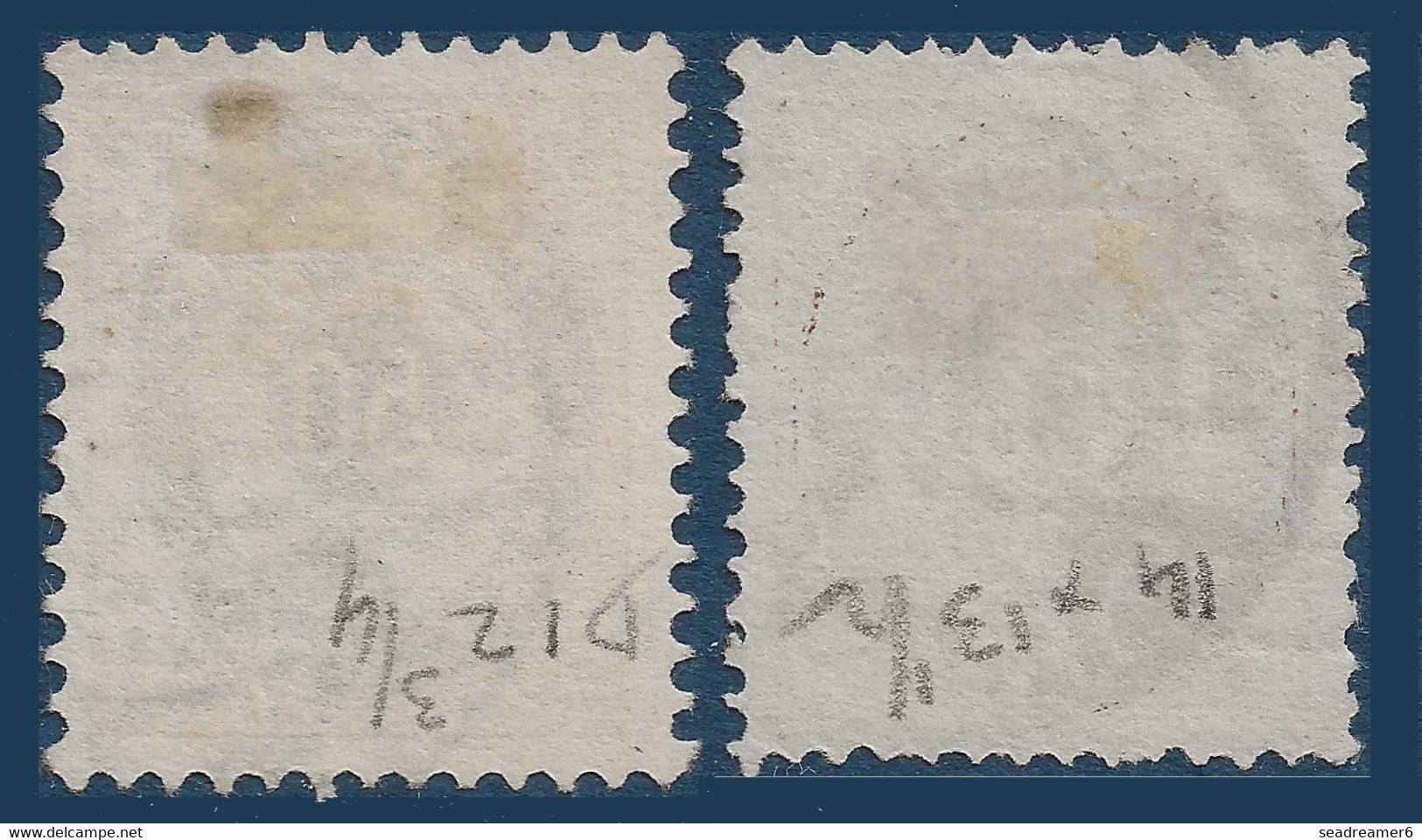 Danemark N°28 Dent 12 3/4 & 28a 4 X 13 1/2 Les 2 Dentelires Et Couleurs TTB Cote Yvert : 295 € - Usati