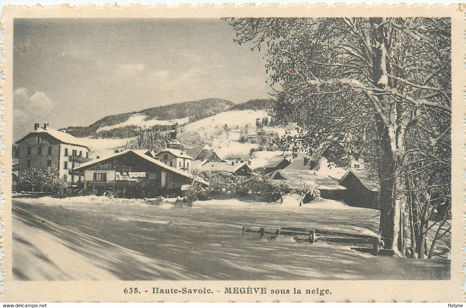 Megève - Vue Du Village Sous La Neige - Megève