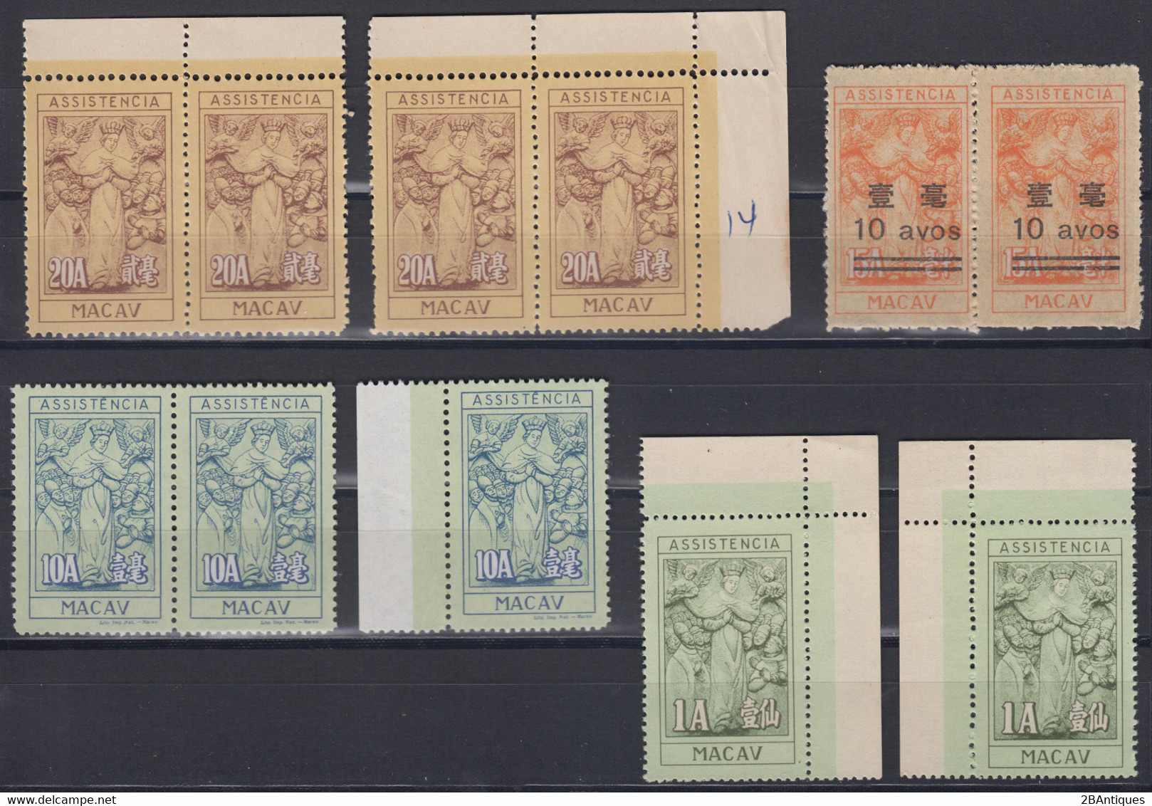 MACAU 1945-1981 - 54 Tax Stamps MNH** MNGAI 5 Scans! 54 Stamps! - Altri & Non Classificati