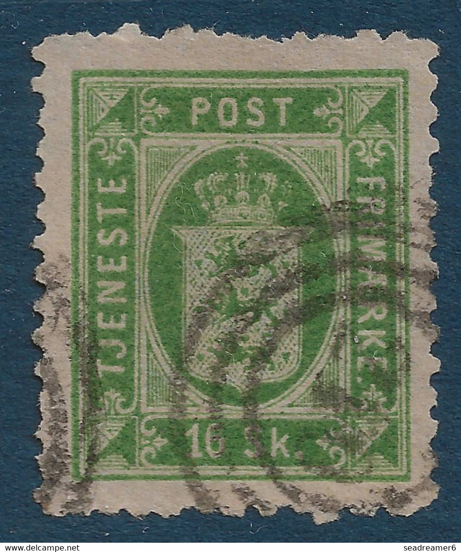 Danemark Timbres De Service N°3a Dentelé 12 1/2 Obliteration Numeral 210 TB - Poste Aérienne