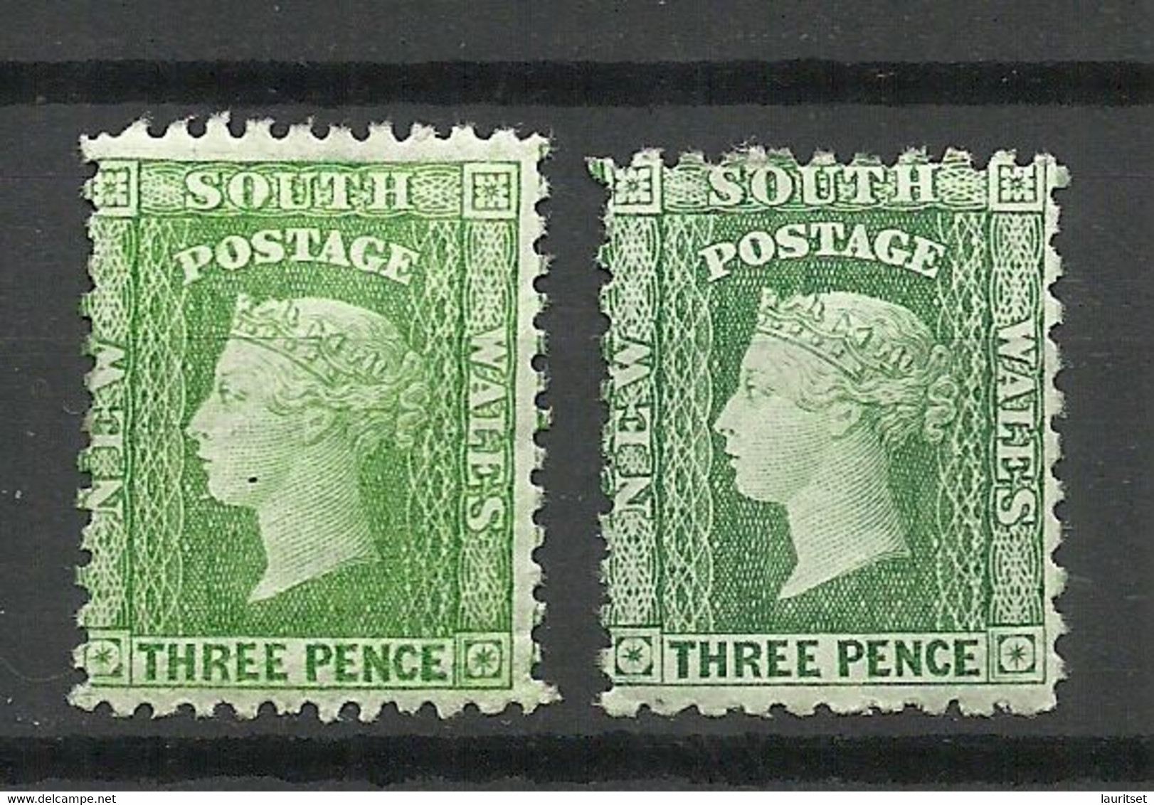 Australia New South Wales 1886/1893 Michel 52 A + B * Queen Victoria - Mint Stamps