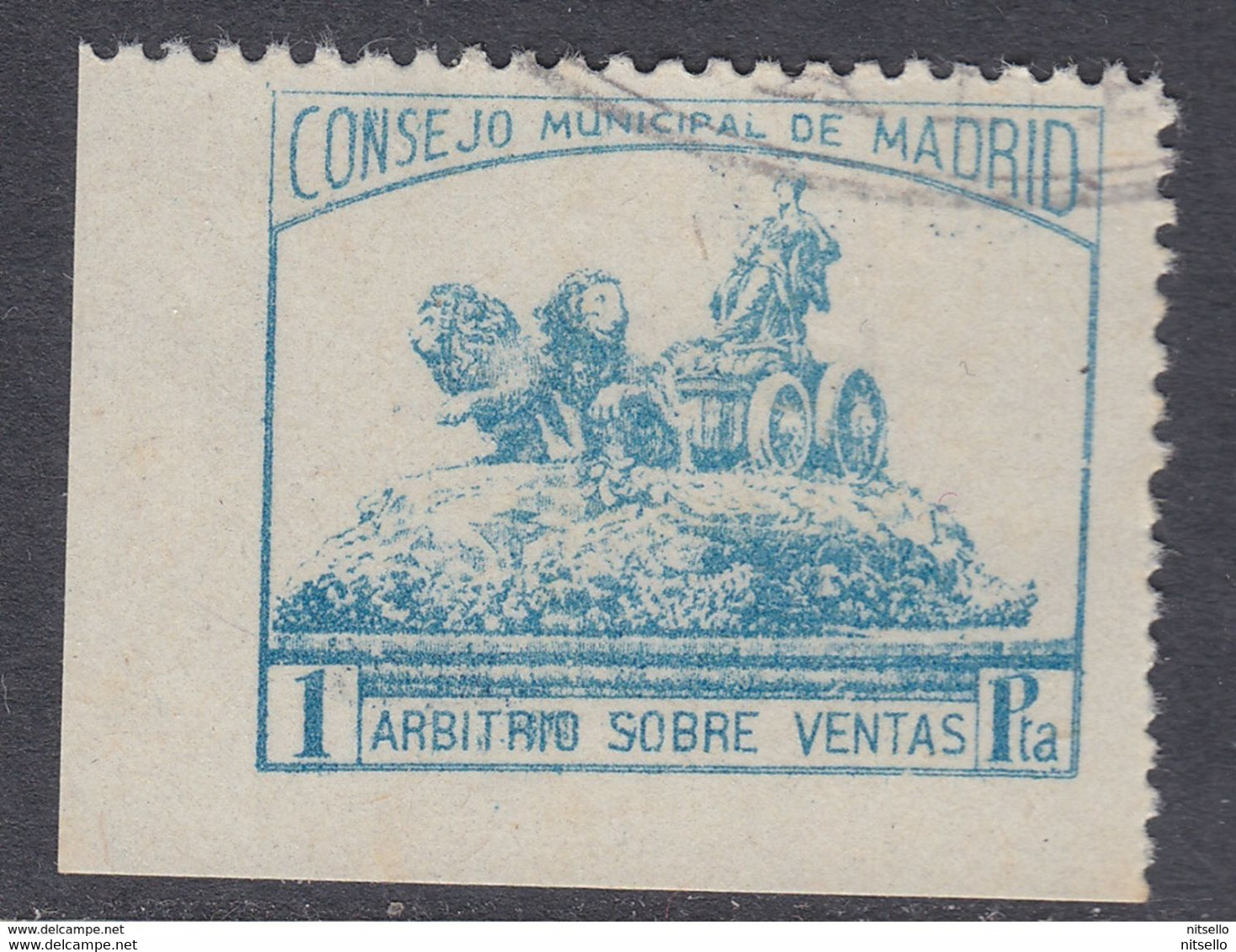 LOTE 2112E  ///   (C105)  ESPAÑA GUERRA CIVIL  MADRID Nº 71. CAT.FESOFI/SOFIMA CON NUMERO AL DORSO - Verschlussmarken Bürgerkrieg