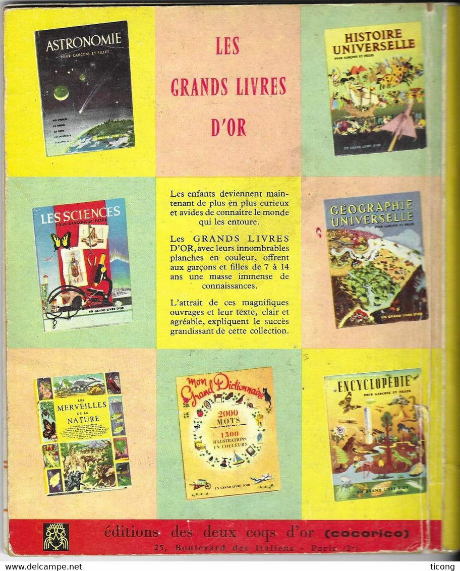 UN PETIT LIVRE D OR EDITION DES DEUX COQ D OR  - FRANCOIS S AMUSE DE WRIGHT, ILLUSTRATIONS J L MYERS, 1ERE EDITION 1958 - Hachette