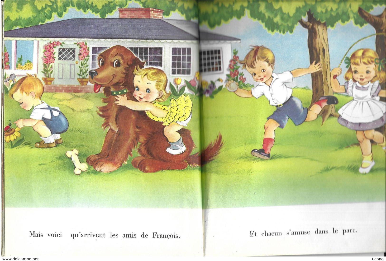 UN PETIT LIVRE D OR EDITION DES DEUX COQ D OR  - FRANCOIS S AMUSE DE WRIGHT, ILLUSTRATIONS J L MYERS, 1ERE EDITION 1958 - Hachette