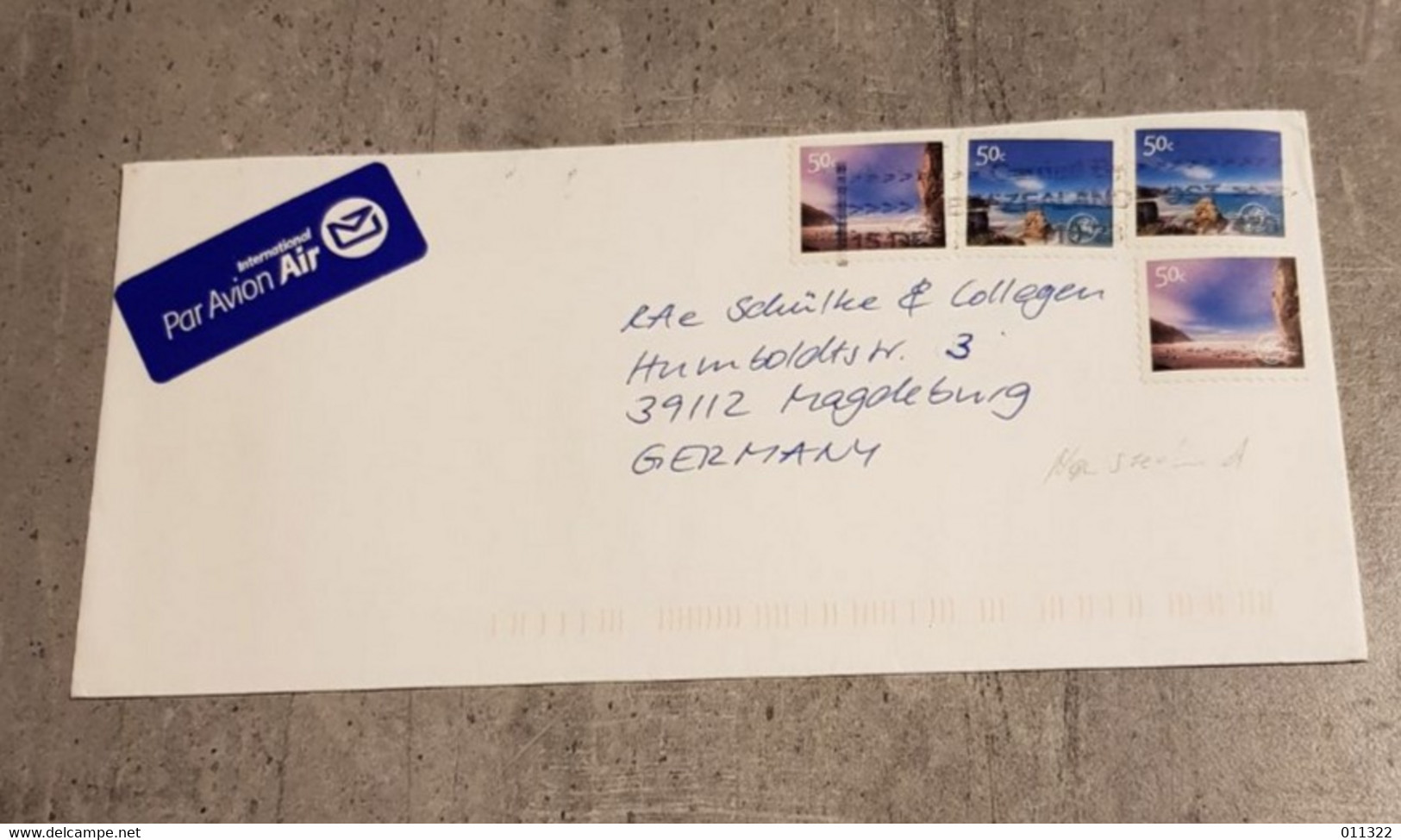 NEW ZEALAND PAR AVION AIR MAIL COVER CIRCULED SEND TO GERMANY - Luchtpost