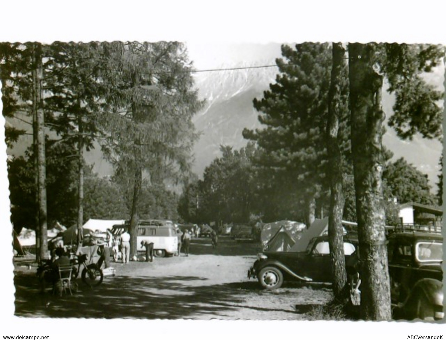 Camping Tivoli. Innsbruck. Alte Ansichtskarte / Postkarte S/w, Ungel. Ca 50 / 60ger Jahre ?. Campingplatz, Zel - Sonstige & Ohne Zuordnung