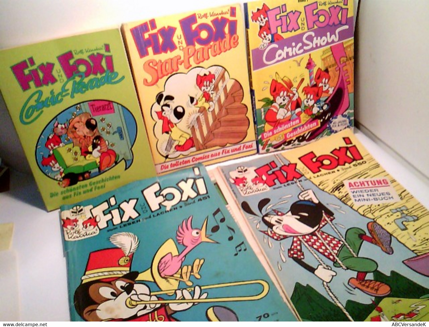 Konvolut Bestehend Aus 5 Heften /Tascehnbüchern, Zum Thema: Fix Und Foxi Comics - Sonstige & Ohne Zuordnung