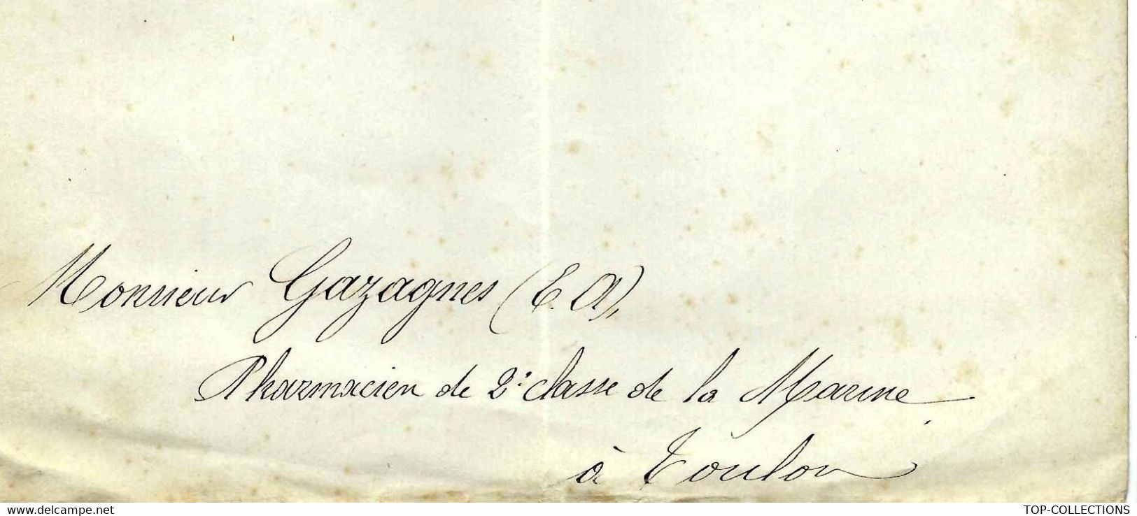 1871 GUERRE DE 1870-1871 VERSAILLES  Sign. Pothuau Ministre MARINE & COLONIES DEMISSION "GAZAGNES ETIENNE" PHARMACIEN - Other & Unclassified