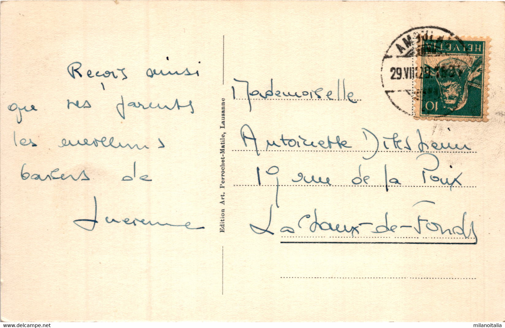 Montmollin - Vue Prise De "La Chenille" S/Rochefort (10049) * 29. 8. 1929 - Montmollin