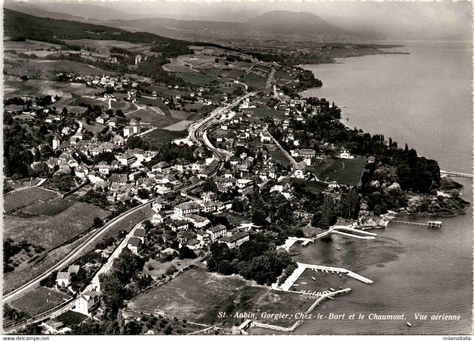 St-Aubin, Gorgier, Chez-le-Bart Et Le Chaumont - Vue Aerienne (10586) - Gorgier