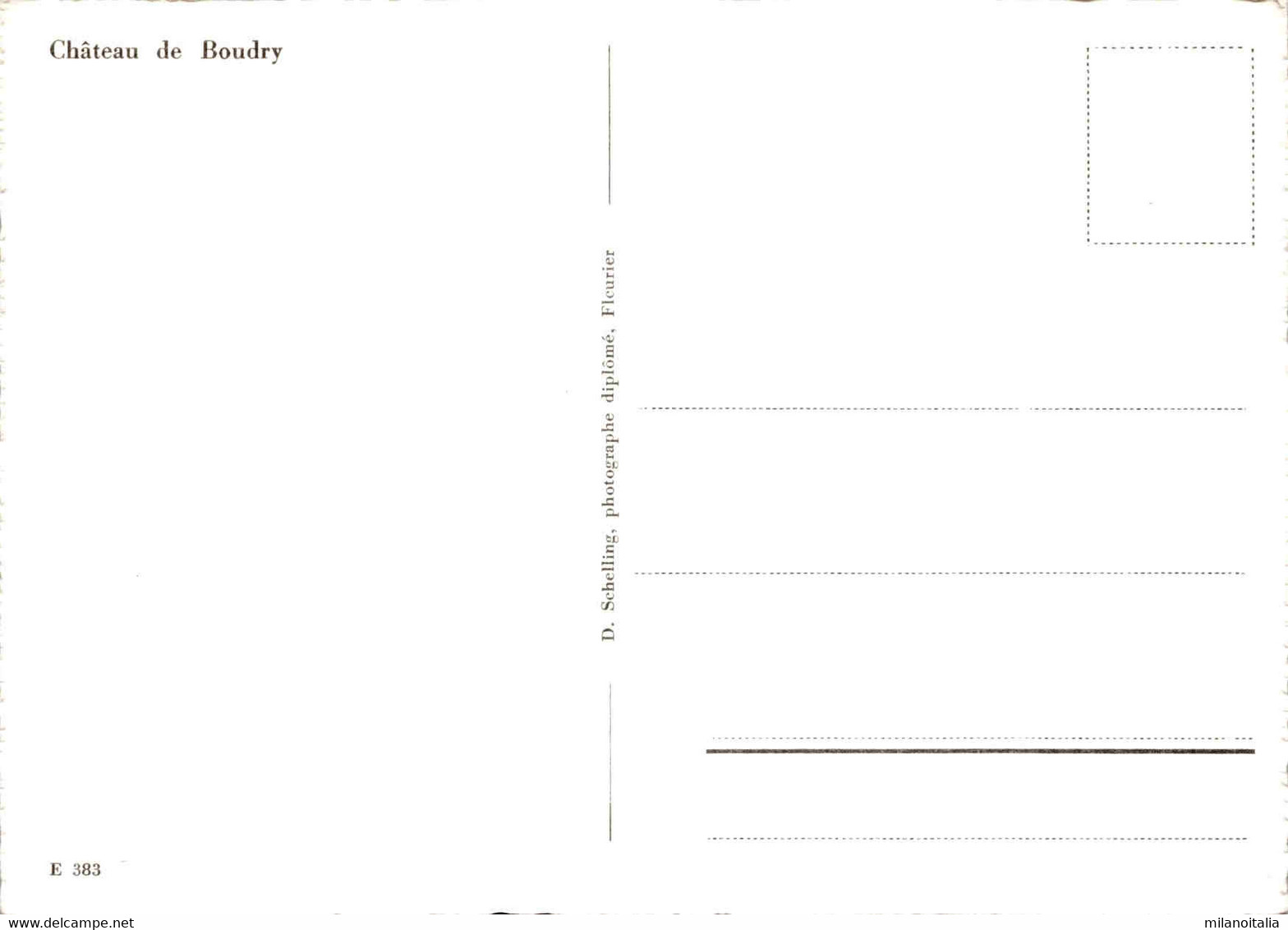 Chateau De Boudry (383) - Boudry