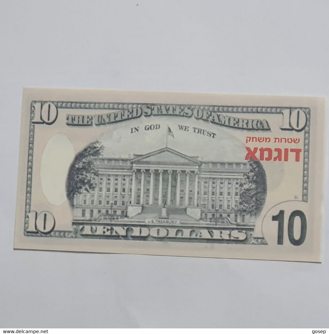 U.S.A-federal Reserve Note-(10$)-(1)-(DB 88881380 A)-(Sample Game Notes)-u.n.c - Collections