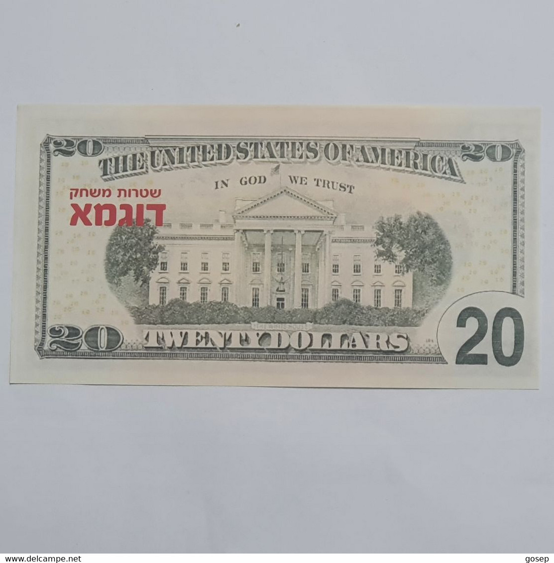 U.S.A-federal Reserve Note-(20$)-(2)-(ID 228  60B  D4)-(Sample Game Notes)-u.n.c - Collections