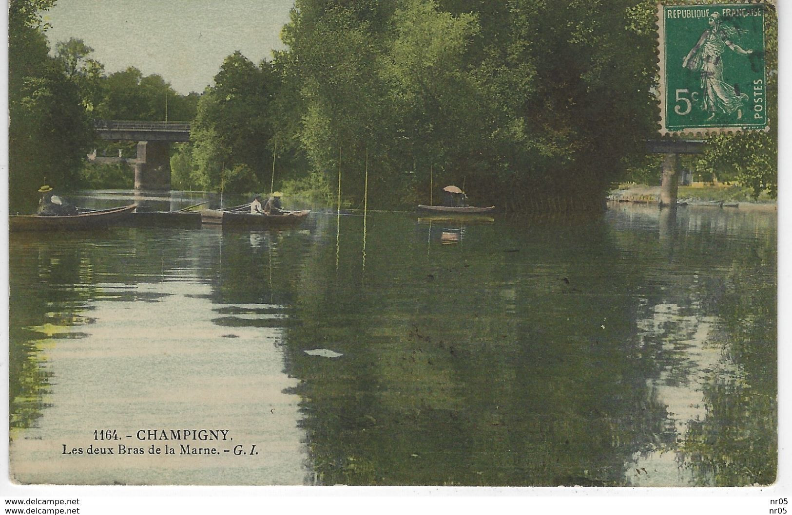 51 ( Marne ) - CHAMPIGNY - Les Deux Bras De La Marne ( Colorisé ) - Champigny