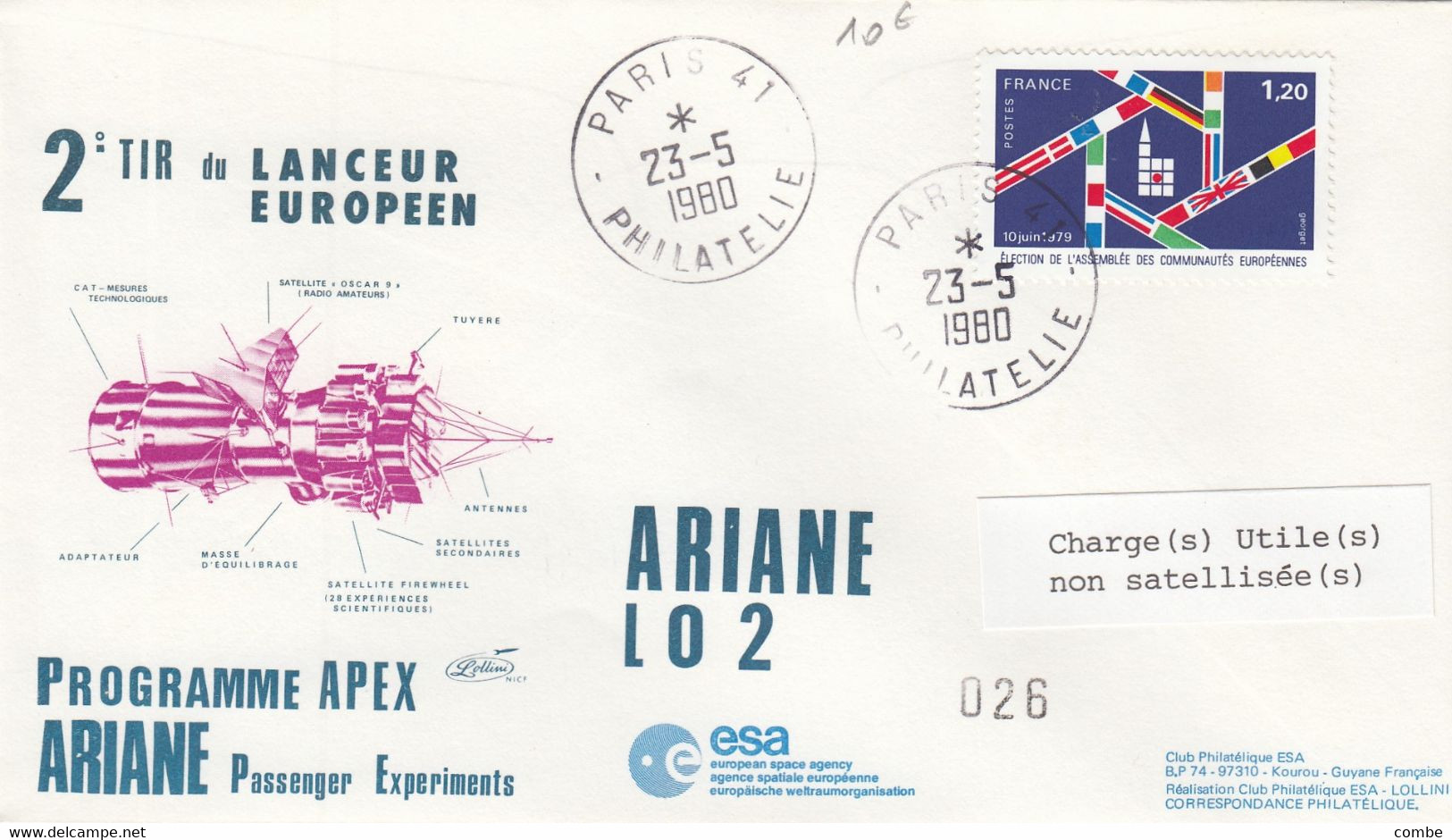 2° TIR DU LANCEUR EUROPEEN ARIANE L02 / 026 - Other & Unclassified