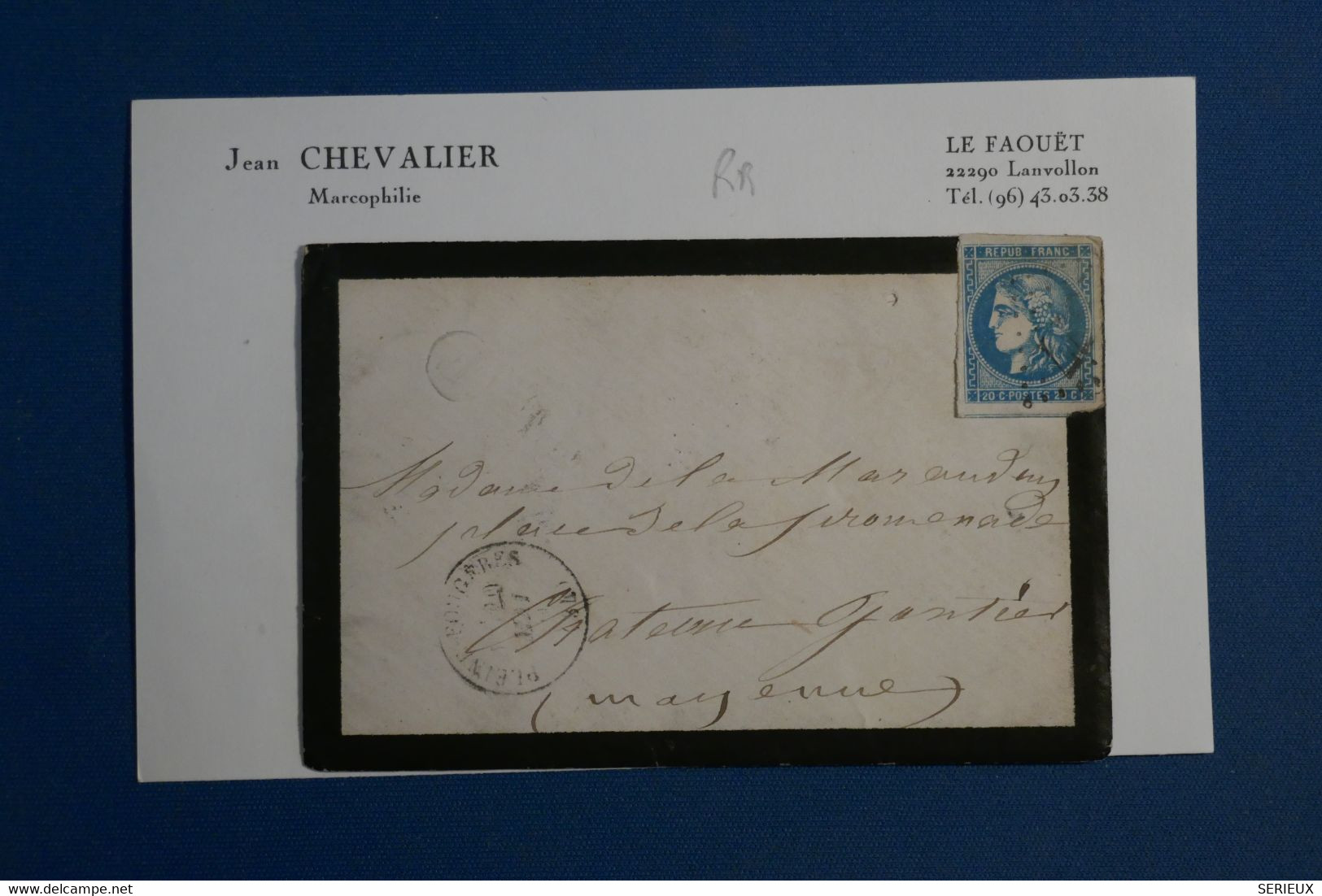 AP12 FRANCE BELLE  LETTRE   1871  POUR CHATEAU GANTIER+ EMISSION DE BORDEAUX +A VOIR + AFFRANCH. PLAISANT - 1870 Bordeaux Printing