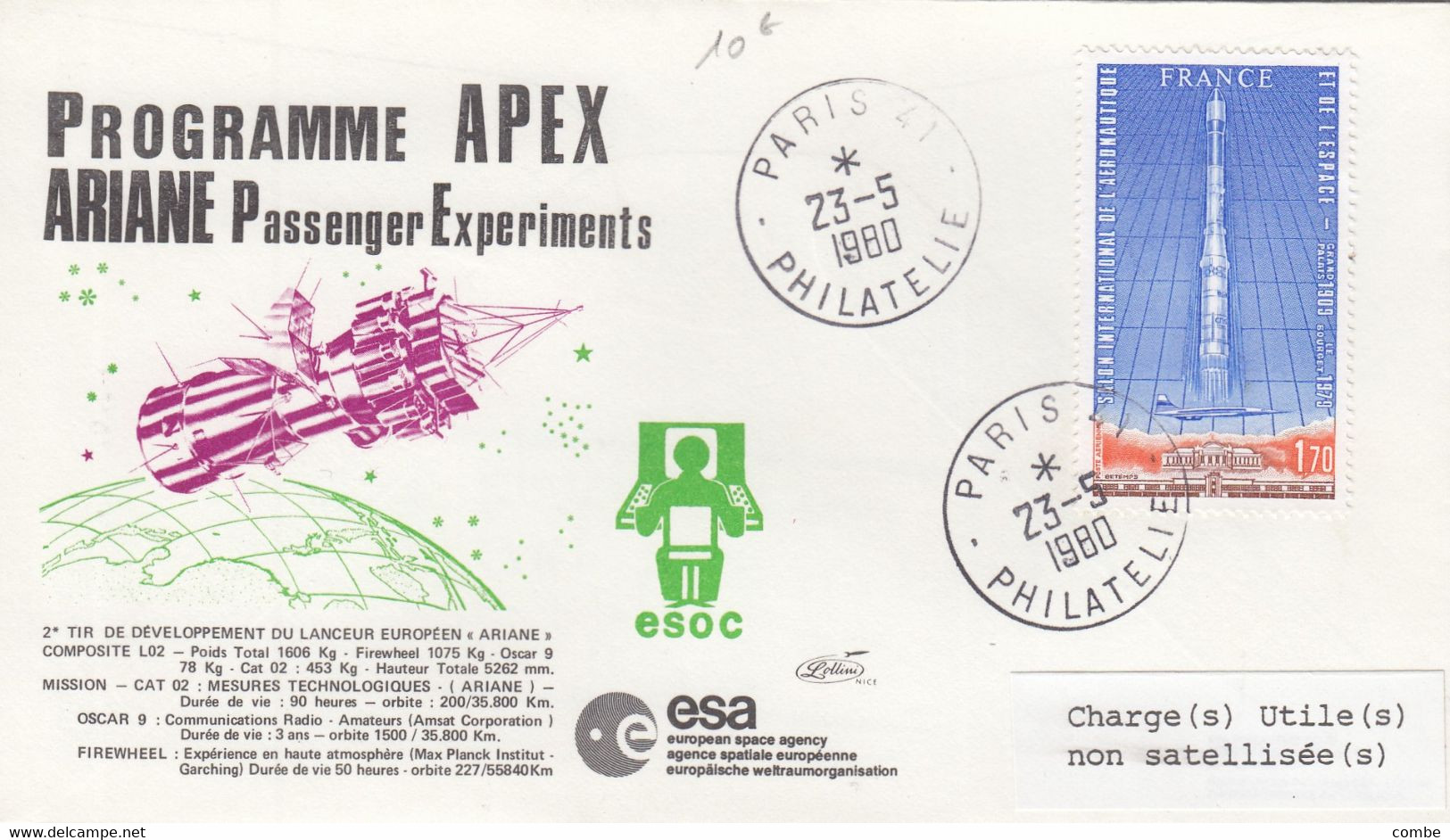 PROGRAMME APEX ARIANE PASSENGER EXPERIMENTS - Autres & Non Classés