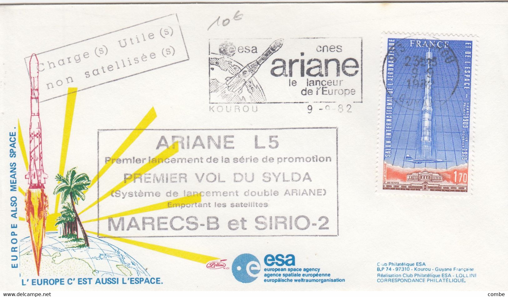 ARIANE L5 PREMIER VOL DU SYLDA - Otros & Sin Clasificación