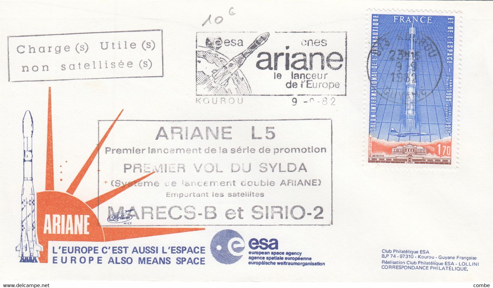 ARIANE L5 PREMIER VOL DU SYLDA - Other & Unclassified