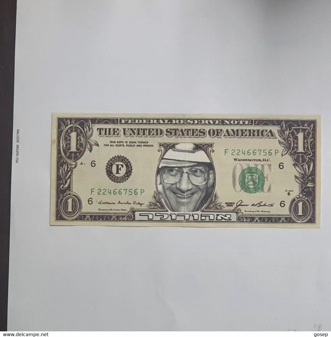 U.S.A-federal Reserve Note-(1$)-Ehud Olmert-(16)-(F 22466756 P)-(1985)-(Sample Notes)-U.N.C - Colecciones Lotes Mixtos