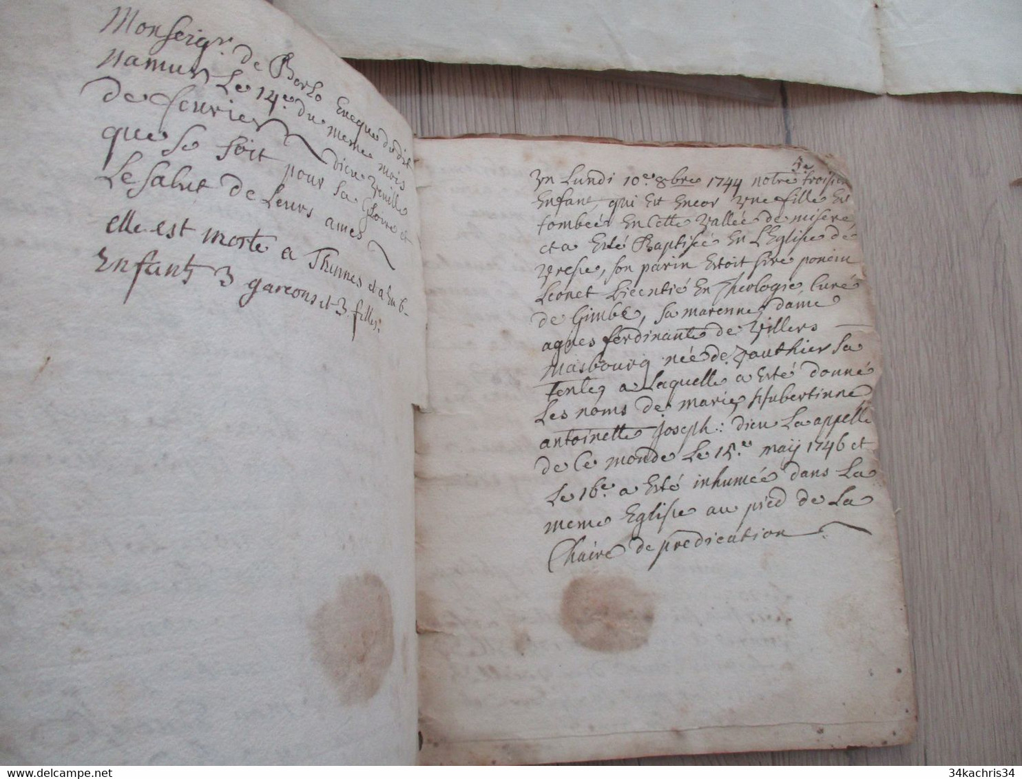 Archive Généalogie Et Histoire Familiale Florent De Vauthier Luxembourg Seigneurie De Valtzédimus Prévot - Manuskripte