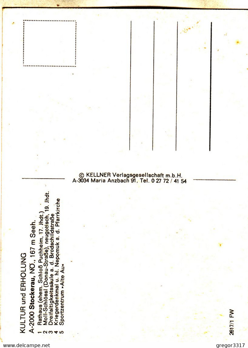 A7335) 2000 STOCKERAU - NÖ - Rathaus Moll Schlössl Kriegerdenkmal Sportzentrum ALTE AU - Stockerau