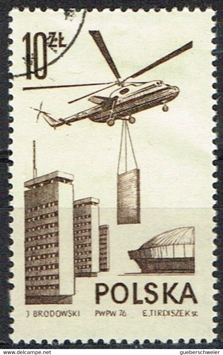 POL 170 - POLOGNE PA 55 Obl. Hélicoptère - Used Stamps