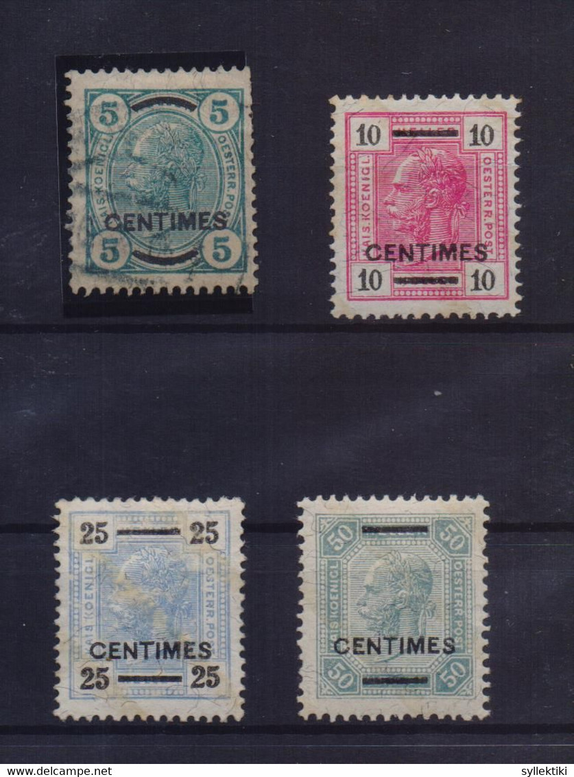 GREECE CRETE 1904 AUSTRIAN POST COMPLETE SET MH STAMPS HELLAS No 8-11 (No 8 IS USED) (60 E) - Creta