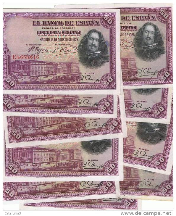 50 Pesetas 1928 - Other & Unclassified