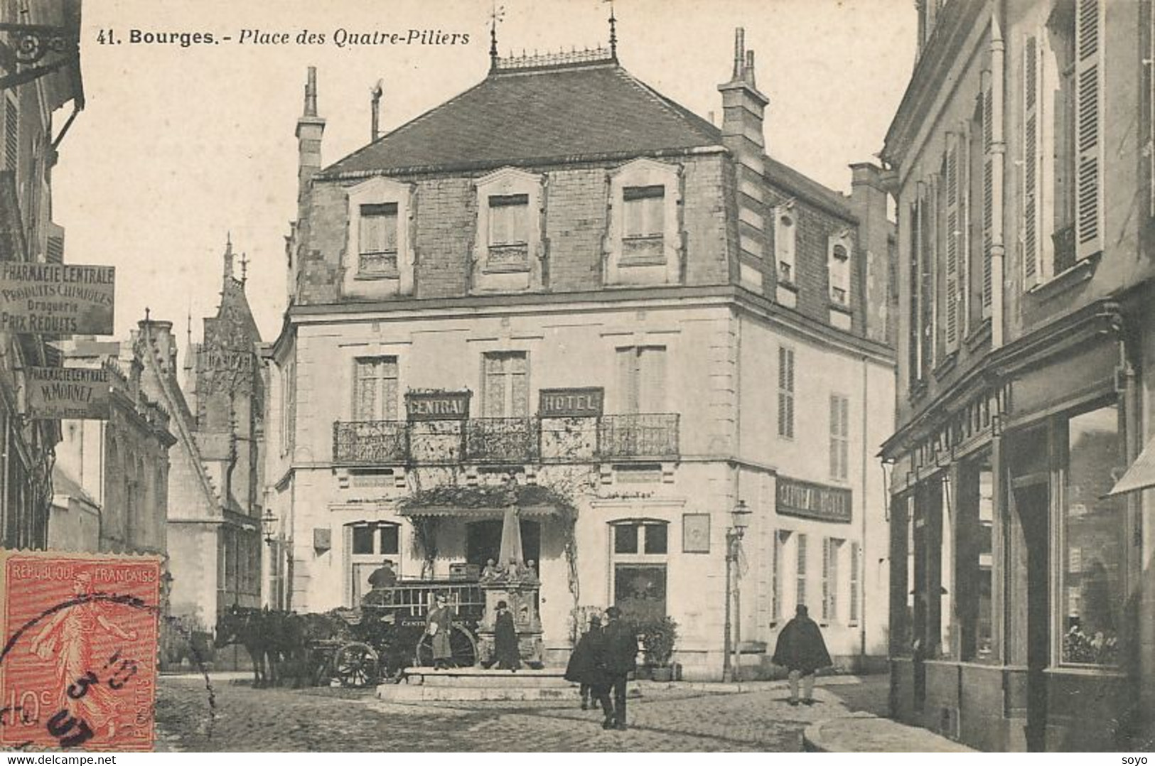 Taxi Diligence Fiacre  Du Central Hotel à Bourges - Taxis & Huurvoertuigen