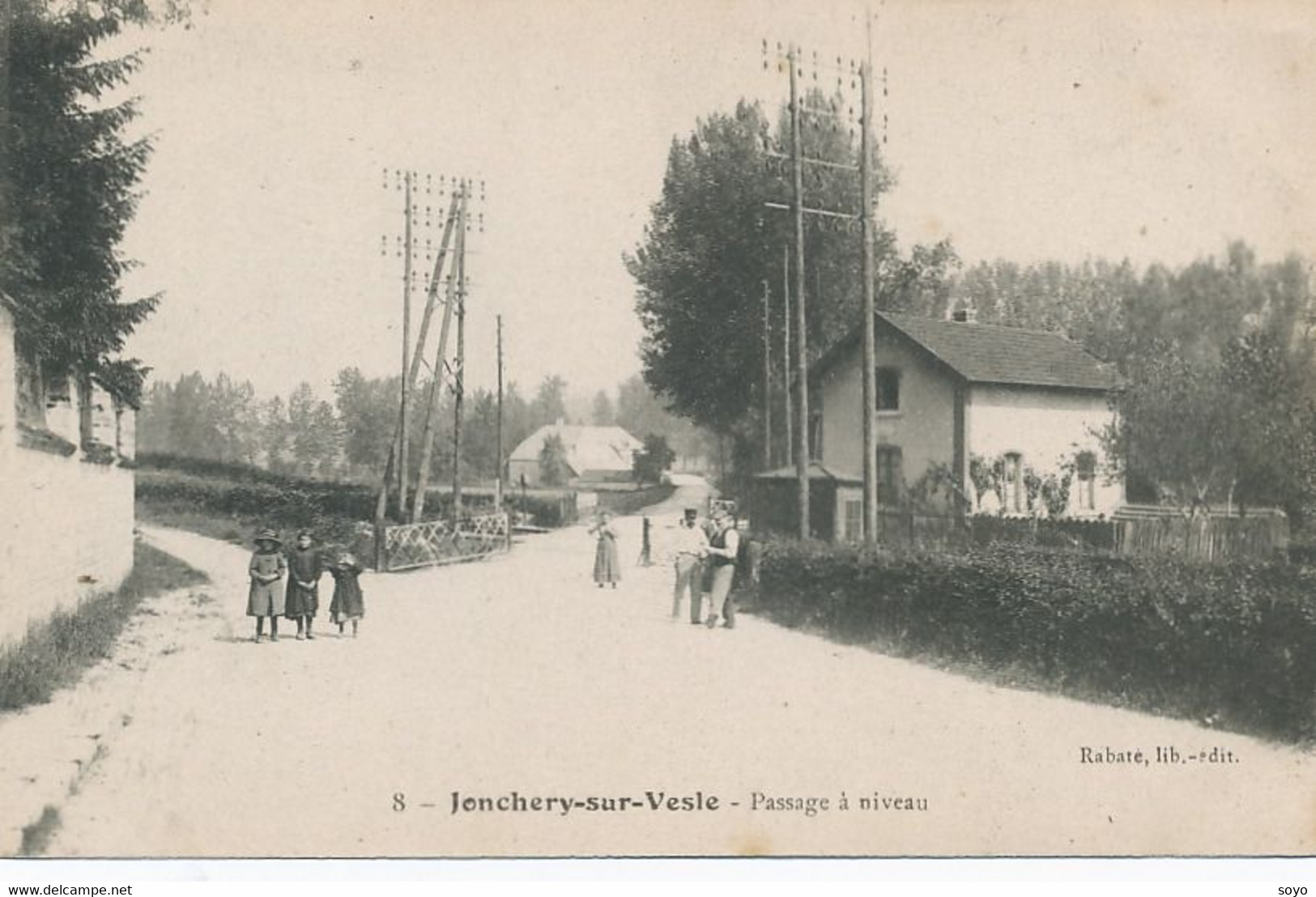 Passage à Niveau à Jonchery Sur Vesle  Railway Level Crossing . Garde Barrière - Kunstwerken