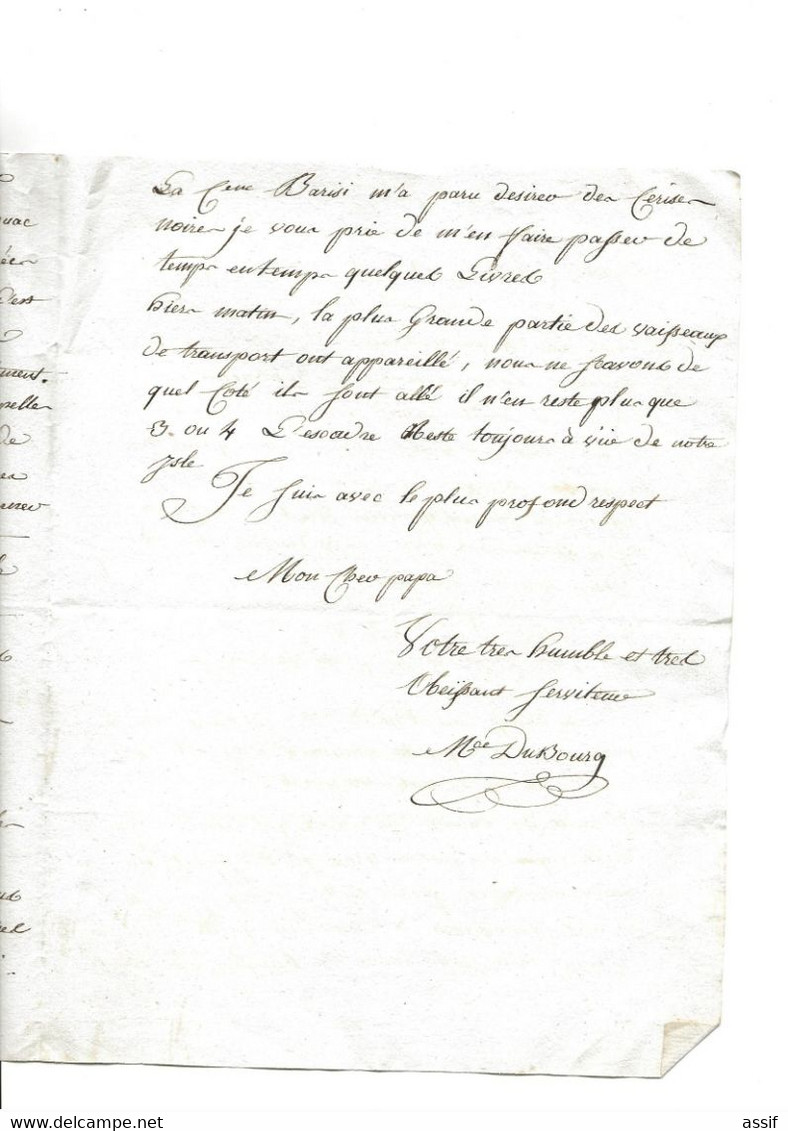 Ile De Groix  5 Lettres An 3 - An 4  ( 1795 -96 ) Militaria  Pour Port Liberté - Non Classificati