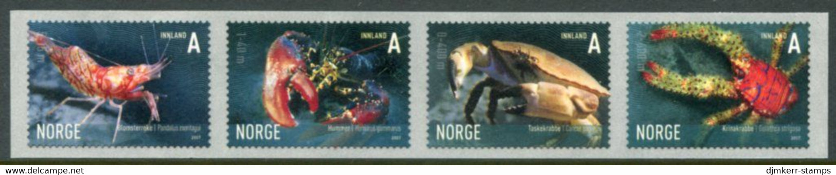 NORWAY 2007 Crustaceans MNH / **.  Michel 1625-28 - Nuovi