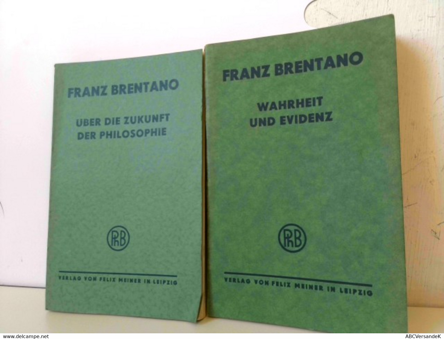 Konvolut Bestehend Aus 2 Bänden, Zum Thema: Franz Brentano. - Philosophie