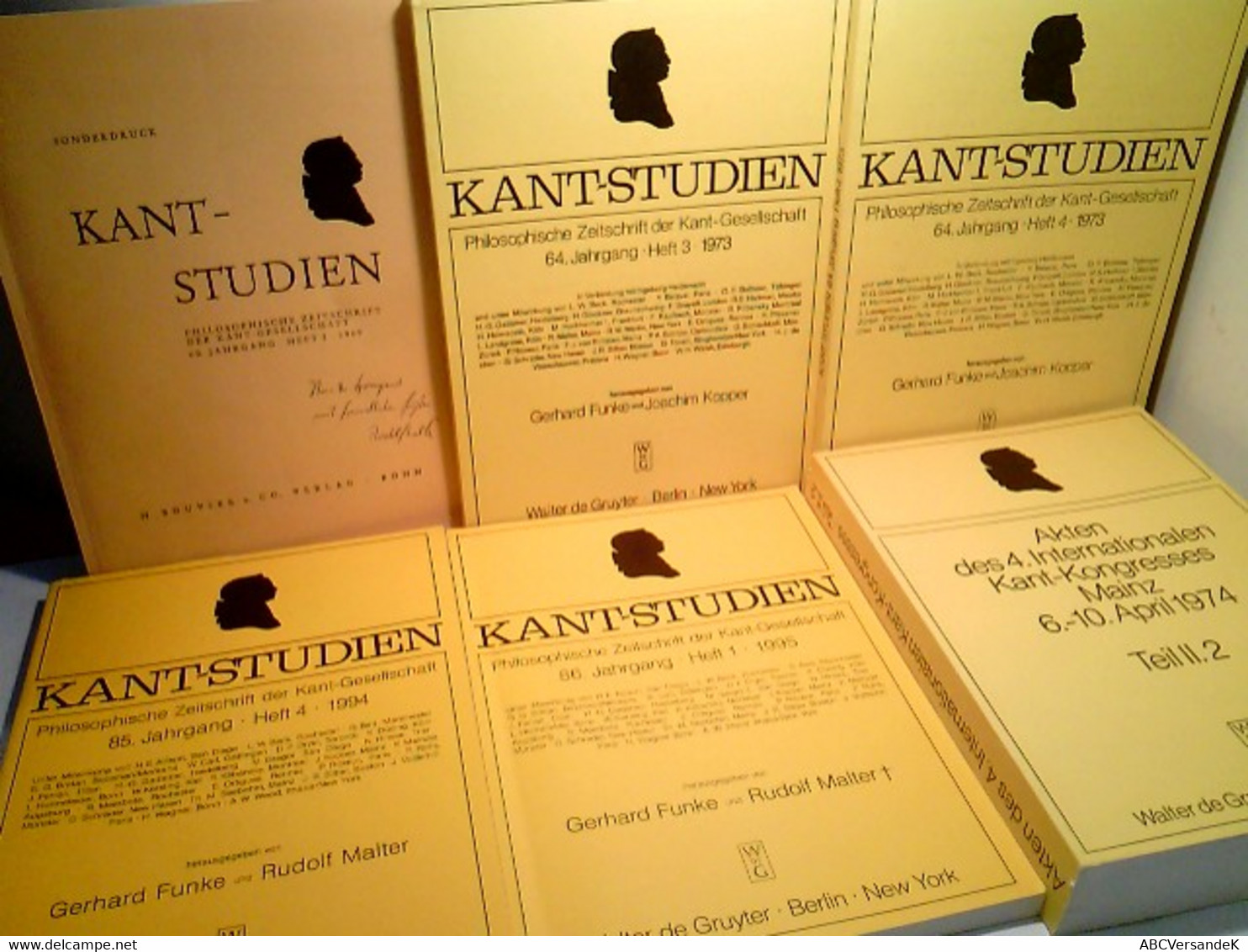 Konvolut Bestehend Aus 6 Bänden, Zum Thema: Kant Studien. - Filosofie