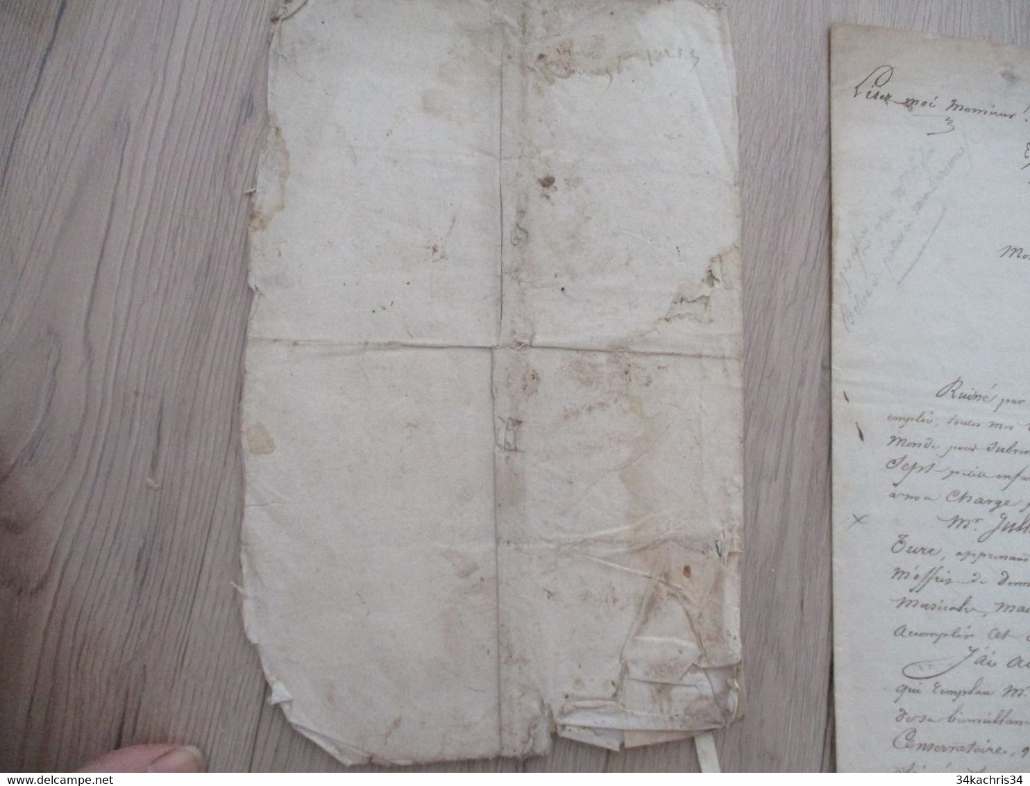 X2  Documents Dont 1669 De Grammont. Texte à Découvrir - Manuskripte