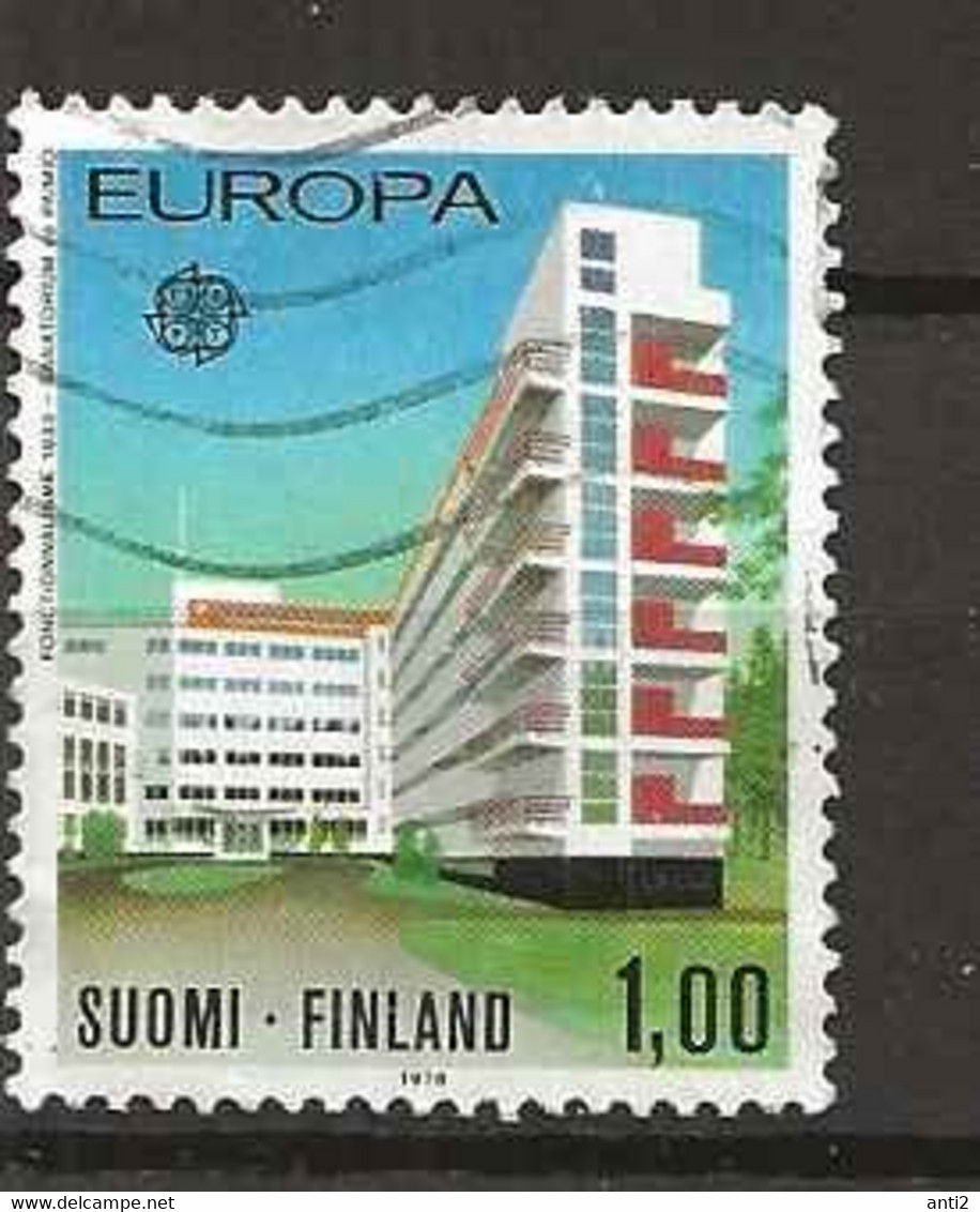 Finland 1978 Europa: Building, Sanatorium In Paimio (1933), Mi 825, Cancelled(o) - Storia Postale