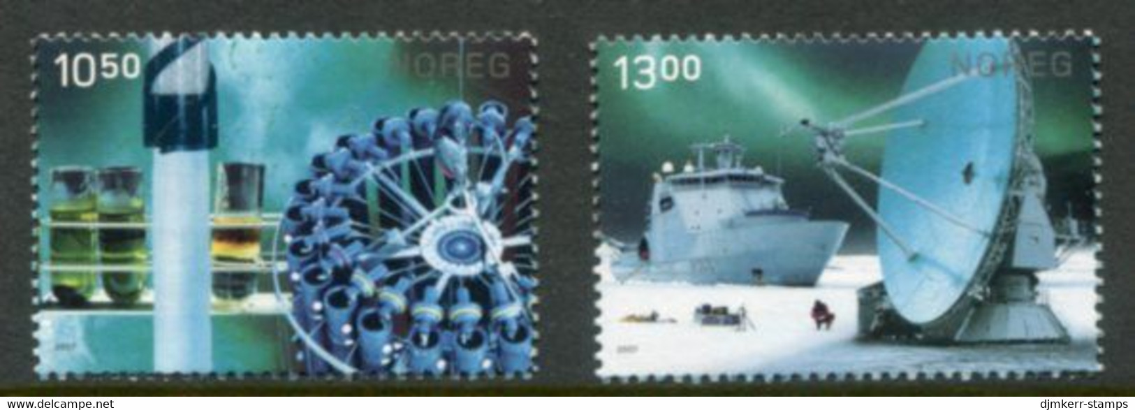 NORWAY 2007 International Polar Year Singles Ex Block MNH / **.  Michel 1604-05 - Unused Stamps