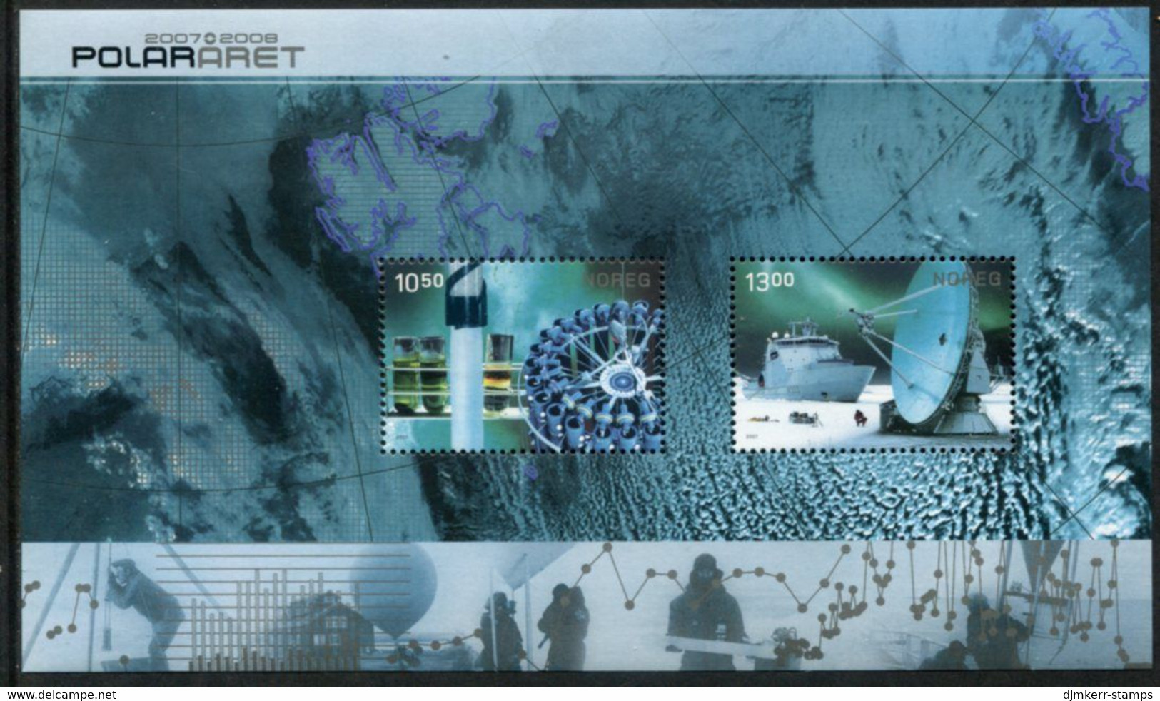 NORWAY 2007 International Polar Year Block MNH / **.  Michel Block 34 - Unused Stamps