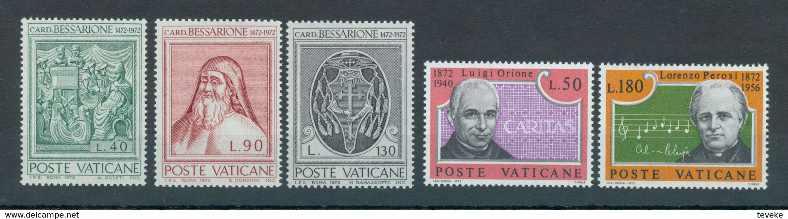 VATICAAN/VATIKAN/CITA DEL VATICANO - 1972 YEARSET/JAHRGANG/JAARGANG MNH/**/NEUF - MiNr. 596/614 + BL 2 - Annate Complete