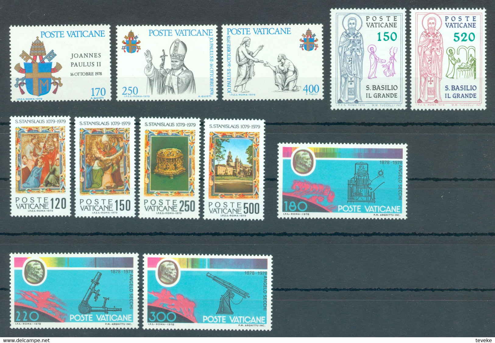 VATICAAN/VATIKAN/CITA DEL VATICANO - 1979 YEARSET/JAHRGANG/JAARGANG MNH/**/NEUF - MiNr. 736/758 - Annate Complete