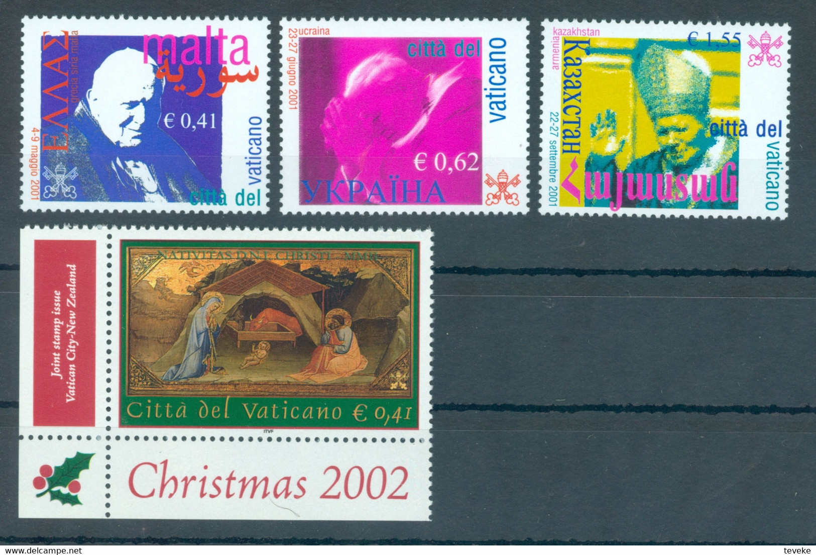 VATICAAN/VATIKAN/CITA DEL VATICANO - 2002 YEARSET/JAHRGANG/JAARGANG MNH/**/NEUF - MiNr. 1394/1427 + BL 23 - Annate Complete