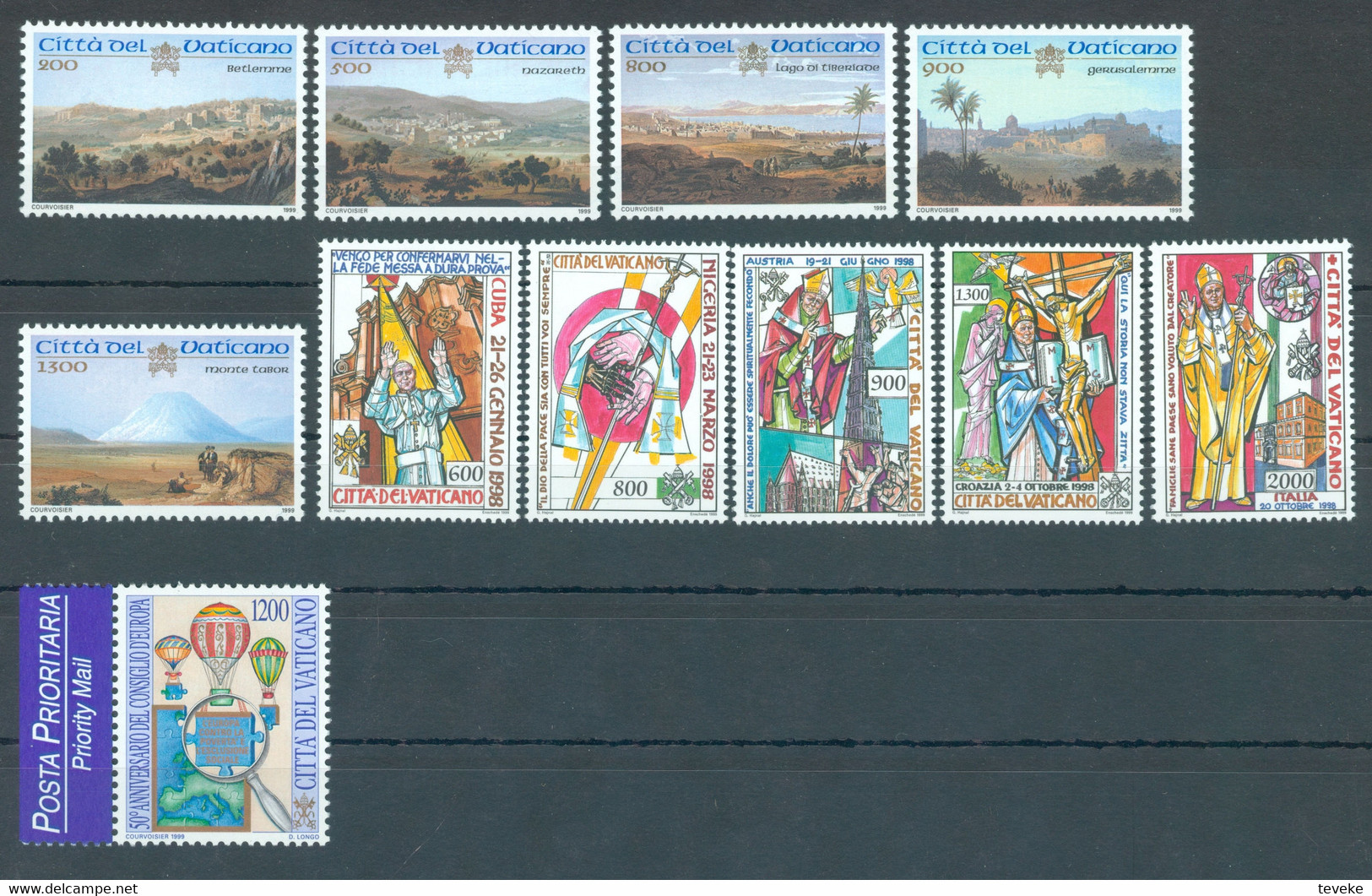 VATICAAN/VATIKAN/CITA DEL VATICANO - 1999 YEARSET/JAHRGANG/JAARGANG MNH/**/NEUF - MiNr. 1269/1322 + BL 19/20 - Annate Complete