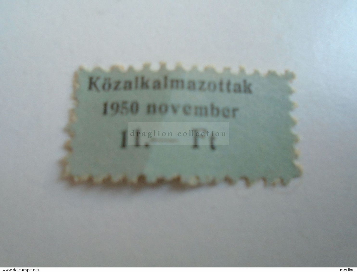 D188110  Hungary Membership Tax Stamp - Civil Servants   Közalkalmazottak    1950 - Fiscales