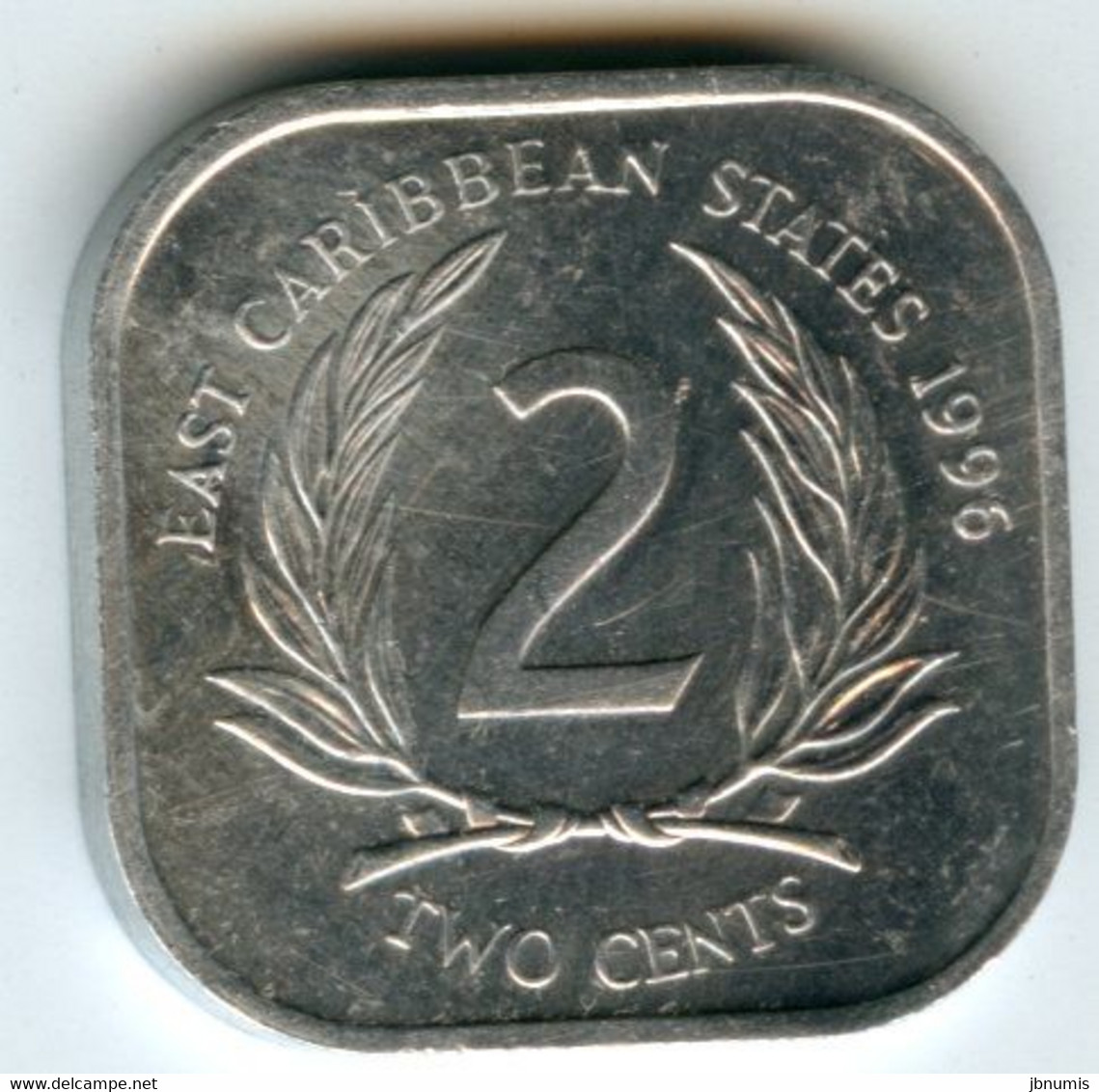 Caraïbes Orientales East Caribbean 2 Cents 1996 KM 11 - Caraïbes Orientales (Etats Des)